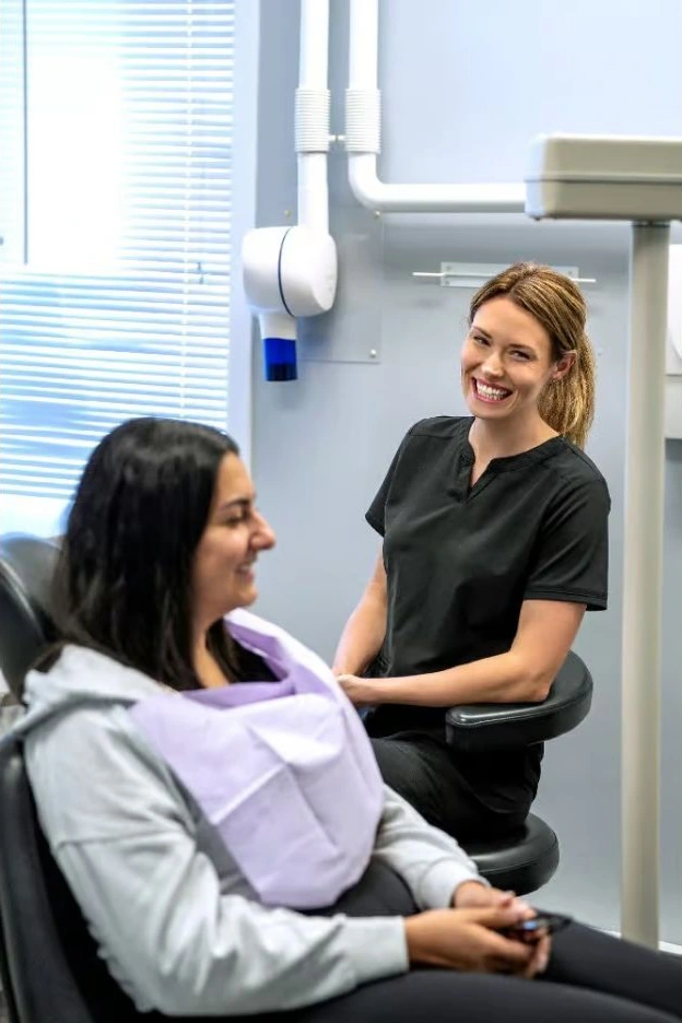 A Southdale team member with a patient in a treatment room